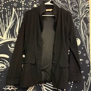 Sans Souci - Black Button Up Collared Blazer W/Pockets 🧥🖤